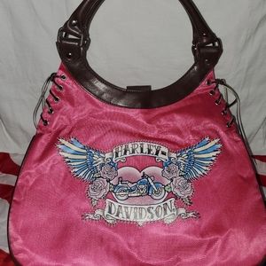 Harley Davidson Shoulder bag Pink and Black